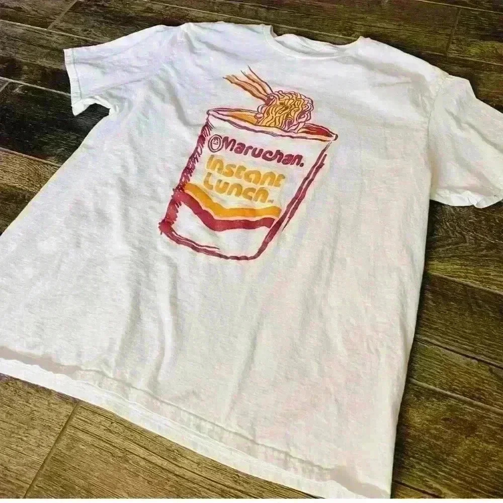 Maruchan - Men's Graphic T-Shirt - White Short Sleeve - Crew Neck 2XL Ramen XXL